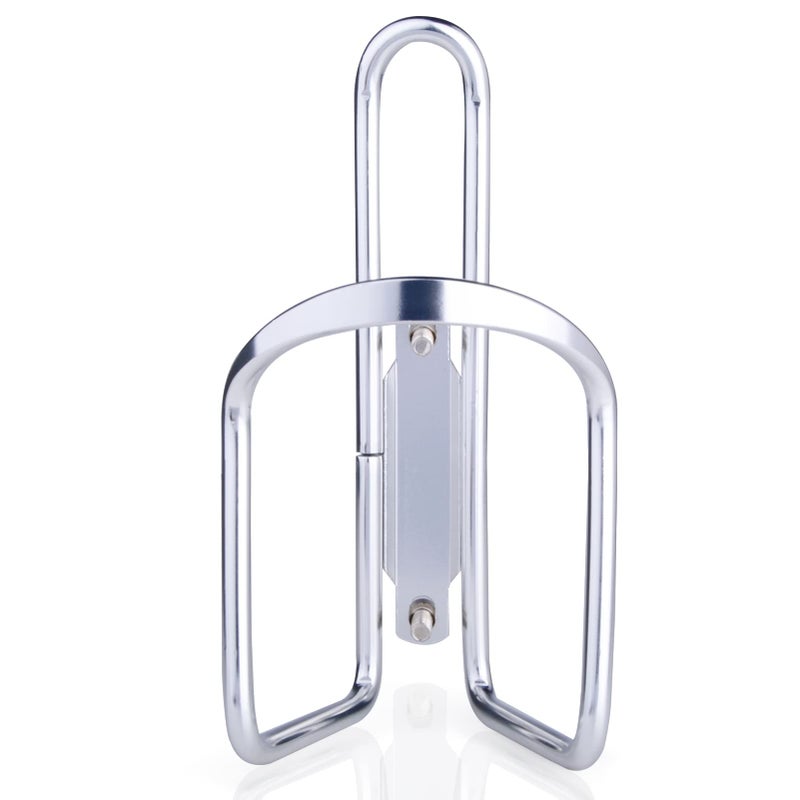 FiveBox Lightweight Aluminum Alloy Bicycle Water Bottle Cage Holder for Outdoor Activities (Silver) - Image 3